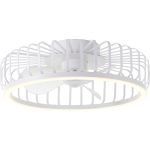 Brilliant Capo Kattotuuletin Metalli- Muovi- Valkoinen 32W 4200lm - 827-865 CCT | 480mm - Kaukosäädin Himmennettävä
