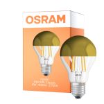 Osram Classic LED E27 Päärynä Filament Mirror Kulta 4W 400lm - 827 Erittäin Lämmin Valkoinen | Korvaa 35W