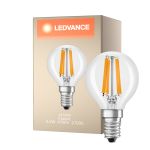 Ledvance Classic LED E14 Päärynä Filament Kirkas 4.2W 470lm - 927 Erittäin Lämmin Valkoinen | Paras Värintoisto - Himmennettävä - Korvaa 40W