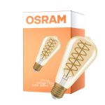 Osram Vintage 1906 LED E27 Edison Filament Kulta 8.8W 806lm - 824 Erittäin Lämmin Valkoinen | Himmennettävä - Korvaa 60W