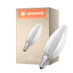 Ledvance LED Classic E14 Kynttilä Filament Matta 3.8W 806lm - 827 Erittäin Lämmin Valkoinen | Korvaa 60W