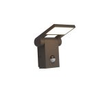 Ansell LED Seinävalaisin Tempo 90D Kallistettava Grafiitti 10W 685lm - 830 Lämmin Valkoinen | IP54 - Liike- ja valotunnistin
