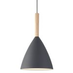 DFTP by Nordlux Pure 20 Riippuvalaisin Metalli- ja Puu Harmaa | Sopii E27