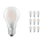 Monipakkaus 10x Ledvance Classic LED E27 Päärynä Filament Matta 4.8W 470lm - 827 Erittäin Lämmin Valkoinen | Himmennettävä - Korvaa 40W