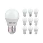 Monipakkaus 10x Noxion Lucent Lustre LED E27 Pallo Matta 2.5W 250lm - 827 Erittäin Lämmin Valkoinen | Korvaa 25W