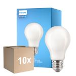 Monipakkaus 10x Philips Corepro LED Lamppu E27 Päärynä Matta 10.5W 1521lm - 827 Erittäin Lämmin Valkoinen | Korvaa 100W