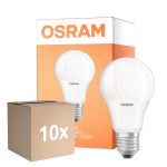 Monipakkaus 10x Osram Parathom LED Star E27 Päärynä Matta 8.5W 806lm - 827 Erittäin Lämmin Valkoinen | Korvaa 60W
