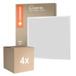 Monipakkaus 4x Ledvance LED Paneeli Kompakti Aluminium Valkoinen 33W 3630lm - 830 Lämmin Valkoinen | 60x60cm
