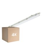 Monipakkaus 4x Philips LED Loisteputkivalaisimet Vedenkestävä Ledinaire WT065C 23/42W 2900/4800lm - 840 Kylmä Valkoinen | 120cm