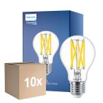 Monipakkaus 10x Philips Master LED E27 Päärynä Filament Kirkas 10.5W 1521lm - 922-927 Dim To Warm | Paras Värintoisto - Himmennettävä - Korvaa 100W