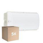 Monipakkaus 5x Philips LED Turvallisuus Ledinaire WL055V Valkoinen 6W 630lm - 840 Kylmä Valkoinen | 374x150mm – IP65