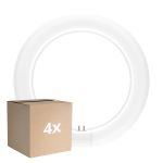 Monipakkaus 4x Ledvance LED Putki T9 Value Pyöreä (EM/Mains) 11W 1320lm - 840 Kylmä Valkoinen | Korvaa 22W