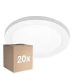 Monipakkaus 20x Noxion LED Alasvalo Ecowhite Valkoinen 18W 1530lm 110D - 830 840 860 Säädettävä Valkoinen | 217mm - Odetnij 55-175mm - Himmennettävä