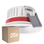 Monipakkaus 20x Ledvance LED Kohdevalaisin Fire Rated Aluminium Valkoinen 8W 720lm 36D - 940 Kylmä Valkoinen | Odetnij 68mm - IP65 - Paras Värintoisto - Himmennettävä