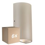 Monipakkaus 6x Nordlux Rold Seinävalaisin Metalli- Ruskea Up & Down 10.5W 350lm - 830 Lämmin Valkoinen