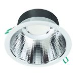 Philips LED Alasvalo Coreline DN142B Aluminium Valkoinen 19.2W 2300lm 60D - 830 Lämmin Valkoinen | Odetnij 200mm - IP20 - UGR<19