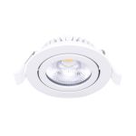 Noxion LED Kallistettava Slim Kohdevalaisin Valkoinen Pyöreä 5W 550lm 60D - 940 Kylmä Valkoinen | 85mm - IP54 - Himmennettävä - Paras Värintoisto