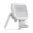 Ledvance LED Valonheitin Aluminium Valkoinen 8W 1100lm 100D - 830 Lämmin Valkoinen | IP65 - Liike- Ja Valotunnistin - Symmetrinen