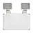 Ledvance LED Twin Kohdevalaisin Valkoinen 3W 450lm - 865 Päivänvalo Valkoinen | IP65 - Hätävalaistus 3 Tuntia