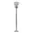 Nordlux Vejers Jalustalamppu Sinkitty Teräs ja Lasi Harmaa | IP54 - Sopii E27