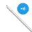 Monipakkaus 6x Bright Choice LED Loisteputkivalaisimet Vedenkestävä 17W 1870lm - 840 Kylmä Valkoinen | 120cm