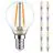 Monipakkaus 10x Noxion Lucent LED E14 Pallo Filament Kirkas 2.5W 250lm - 827 Erittäin Lämmin Valkoinen | Korvaa 25W