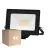 Monipakkaus 4x Noxion LED Valonheitin Beamy Aluminium Musta 20W 2200lm 100D - 830 Lämmin Valkoinen | IP65 - Symmetrinen 