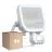 Monipakkaus 4x Ledvance LED Valonheitin Aluminium Valkoinen 17W 2400lm 100D - 840 Kylmä Valkoinen | IP65 - Liike- Ja Valotunnistin - Symmetrinen
