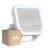 Monipakkaus 4x Ledvance LED Valonheitin Aluminium Valkoinen 17W 2200lm 100D - 830 Lämmin Valkoinen | IP66 - Symmetrinen