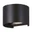 Eglo Seinävalaisin Calpino 3 Aluminium Musta Up & Down 2W 420lm - 830 Lämmin Valkoinen | IP54