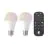 Kaksipakkaus Eglo LED E27 Päärynä Kirkas Filament 11W 1300lm - 827-865 Säädettävä Valkoinen + RGB | Korvaa 100W