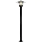 Nordlux Lønstrup 32 Jalustalamppu Metalli- ja Lasi Musta | 320mm - IP44 - Sopii E27