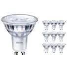 Monipakkaus 10x Philips Corepro LED Kohdevalaisin GU10 PAR16 3W 230lm 36D - 830 Lämmin Valkoinen | Himmennettävä - Korvaa 35W
