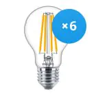 Monipakkaus 6x Philips Corepro LED Lamppu E27 Päärynä Kirkas 10.5W 1521lm - 840 Kylmä Valkoinen | Korvaa 100W