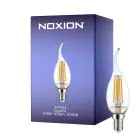 Noxion Lucent LED E14 Kalteva kärki Kynttilä Filament Kirkas 4.5W 470lm - 827 Erittäin Lämmin Valkoinen | Himmennettävä - Korvaa 40W