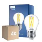 Monipakkaus 4x Philips MASTER LED Lustre E27 Pallo Filament Kirkas 2.5W 340lm - 922-927 Dim To Warm | Paras Värintoisto - Himmennettävä - Korvaa 25W