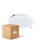 Monipakkaus 4x Philips LED Alasvalo Ledinaire DN065B metalli- Valkoinen 19W 2000lm 110D - 830-840-865 CCT | 225mm - Odetnij 200mm - IP20
