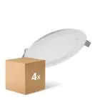 Monipakkaus 4x Ledvance LED Alasvalo Comfort DN105 6W 420lm 120D - 830 Lämmin Valkoinen | 118mm 