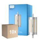 Monipakkaus 10x Philips Corepro LED Lineair R7s 118mm 17.5W 2460lm - 830 Lämmin Valkoinen | Himmennettävä - Korvaa 150W