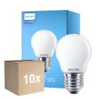 Monipakkaus 10x Philips Corepro LED Lustre E27 Pallo Matta 6.5W 806lm - 827 Erittäin Lämmin Valkoinen | Korvaa 60W