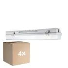 Monipakkaus 4x Ledvance LED Kosteudenkestävä Kotelo MT Gen 3 IP65 | Sopii 2x150cm LED Putki