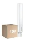 Monipakkaus 10x Philips CorePro PL-S LED 5W - 840 Kylmä Valkoinen | 2-Nastaa - Korvaa 11W