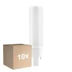 Monipakkaus 10x Ledvance Dulux-D LED 6W - 840 Kylmä Valkoinen | 4-Nastaa - Korvaa 13W