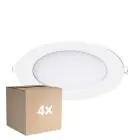 Monipakkaus 4x Noxion LED Alasvalo Slim V2.0 12W 1200lm 120D - 830 Lämmin Valkoinen | 170mm - Odetnij 150mm - IP44 