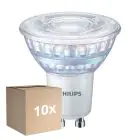 Monipakkaus 10x Philips MASTER Value LED Kohdevalaisin GU10 PAR16 5.5W 575lm 36D - 940 Kylmä Valkoinen | Paras Värintoisto - Himmennettävä - Korvaa 80W