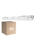 Monipakkaus 6x Ledvance LED Loisteputkivalaisimet Vedenkestävä Kosteudenkestävä 32W 4400lm - 865 Päivänvalo Valkoinen | 120cm 