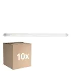 Monipakkaus 10x Sylvania ToLEDo Superia LED Putki T8 (EM/Mains) Ultra Efficiency 22.2W 4100lm - 840 Kylmä Valkoinen | 150cm - Korvaa 58W