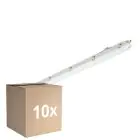 Monipakkaus 10x Philips LED Loisteputkivalaisimet Vedenkestävä Ledinaire WT065C 30/53W 4100/6800lm - 840 Kylmä Valkoinen | 150cm - Läpijohdotus