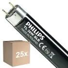 Monipakkaus 25x Philips MASTER TL-D 36W - Blacklight Sininen | 120cm