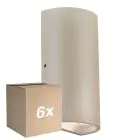 Monipakkaus 6x Nordlux Rold Seinävalaisin Metalli- Ruskea Up & Down 10.5W 350lm - 830 Lämmin Valkoinen